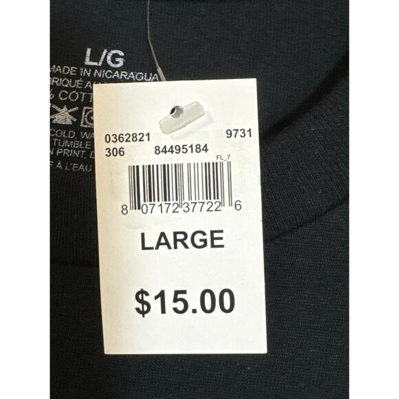 NWT Men's Large, Short Sleeve T-shirt, Zombie Apocalypse Black With Green R.I.P. - Picture 3 of 4